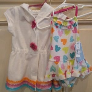 NWT Koala kids 12m swimsuit AND cover up